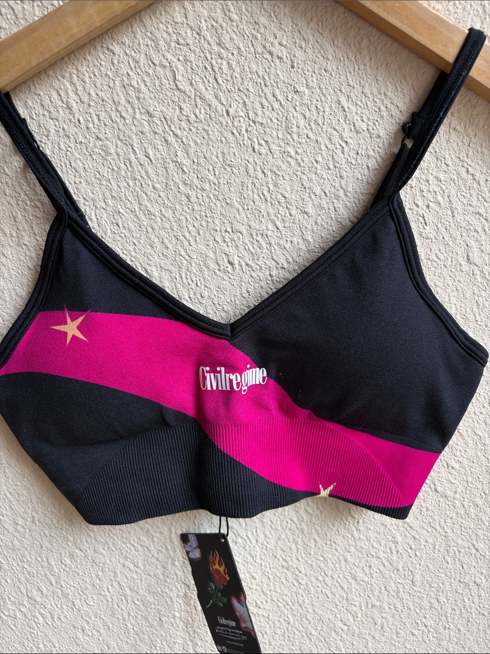 NWT Civil Regime Teen Titans Go! Starfire Kelly seamless bra